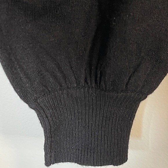 Adrianna Papell Black Cardigan Sweater Fancy Buttons Size S - Picture 4 of 7